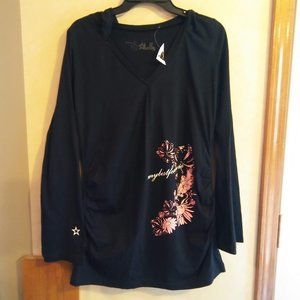 New Starbelly maternity cotton tunic hoodie